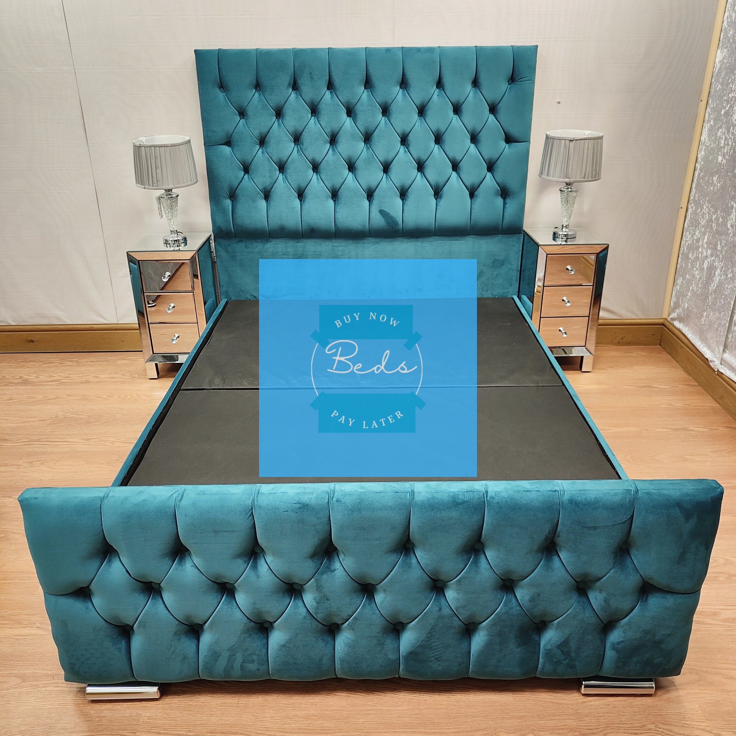 Tall Velvet Briana Bed Buy Now Pay Later Beds