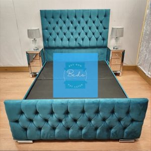 Tall Velvet Briana Bed Pay Monthly Interest Free Buy Now Pay Later Beds