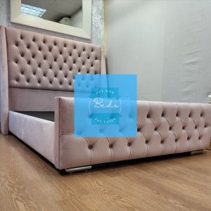Hilton Wingback Bed Pay Monthly - Bespoke Beds - Buy Now Pay Later Beds