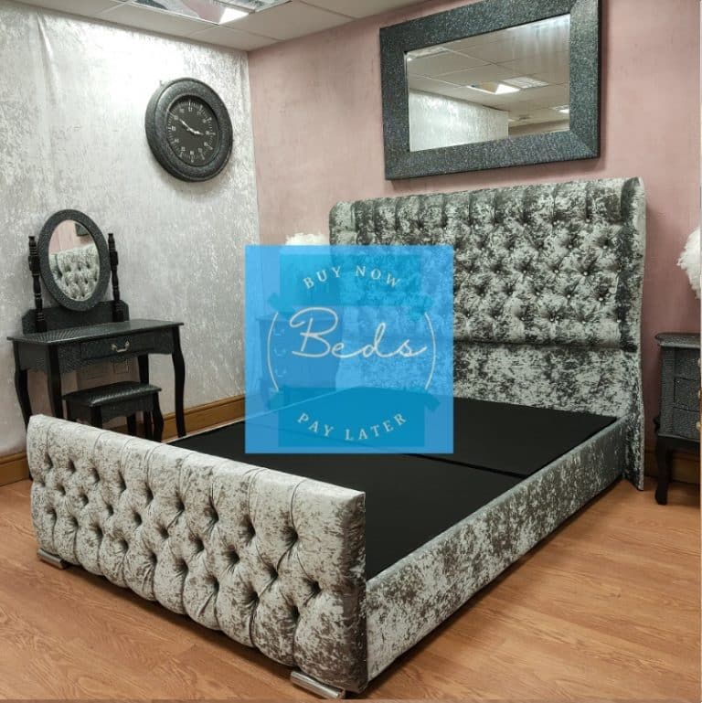 Sardar Butterfly Wingback Bed Pay Monthly Beds