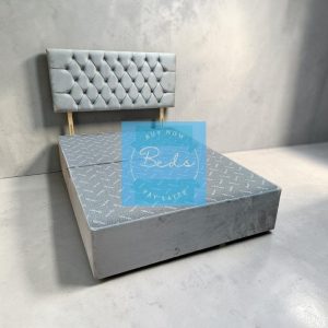 Chesterfield Divan Bed with Headboard on finance
